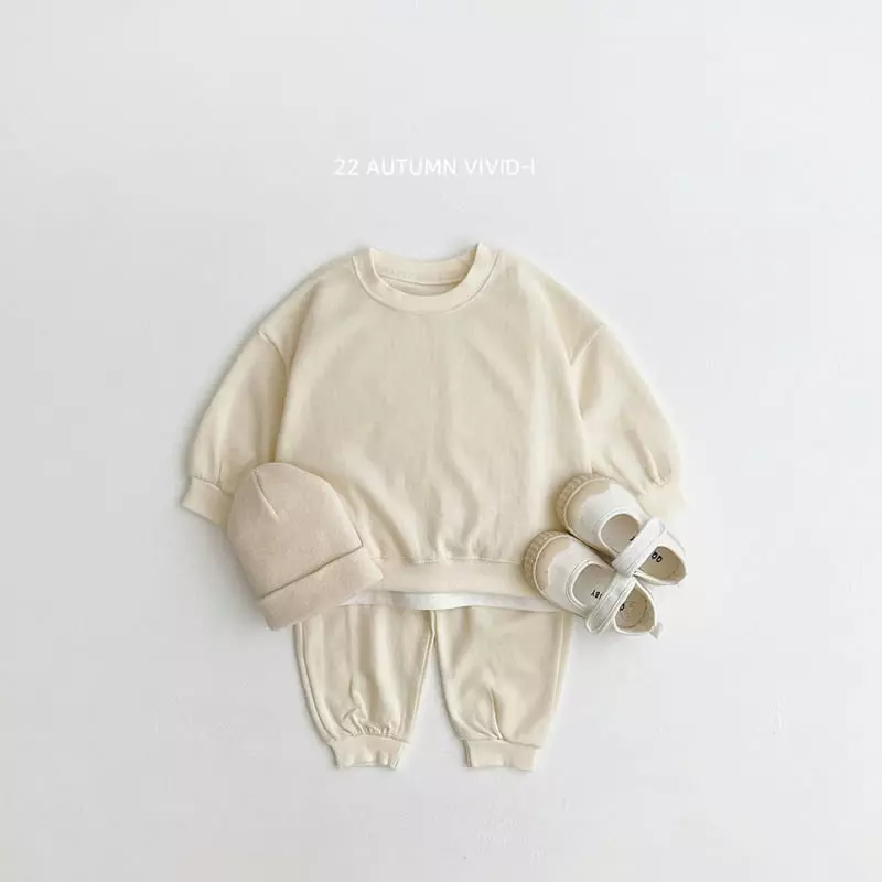 Vivid I - Korean Children Fashion - #littlefashionista - 22 Fall Vivid Top Bottom Set - 4