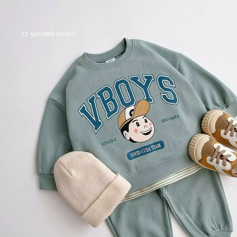 Vivid I - Korean Children Fashion - #magicofchildhood - Boy Girl Top Bottom Set - 2