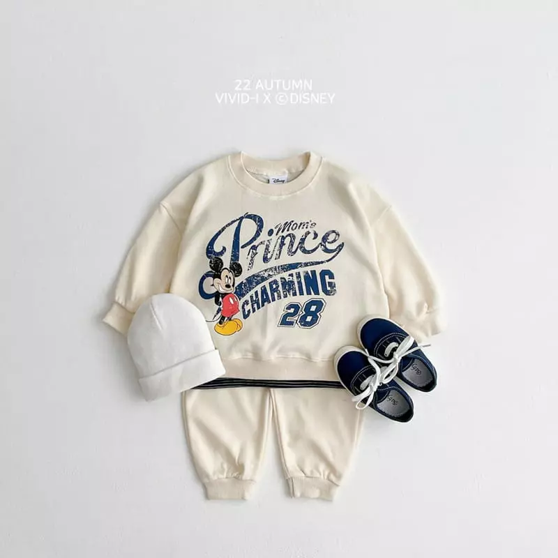 Vivid I - Korean Children Fashion - #magicofchildhood - Disney Vintage Top Bottom Set