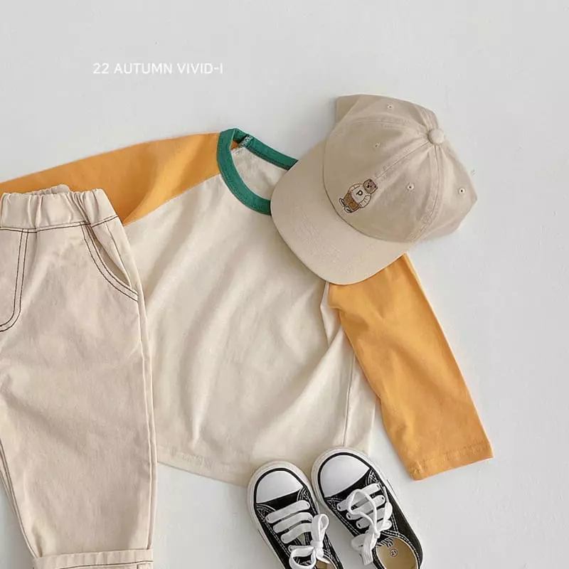Vivid I - Korean Children Fashion - #magicofchildhood - 22 vivid Raglan Tee - 9