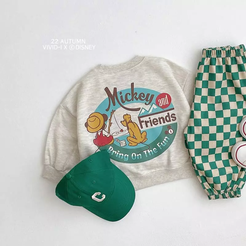 Vivid I - Korean Children Fashion - #magicofchildhood - Disney Fishing Sweatshirt - 6