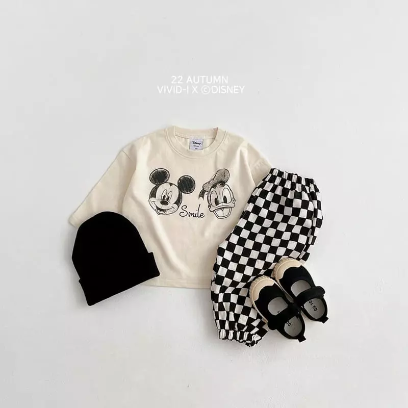 Vivid I - Korean Children Fashion - #magicofchildhood - 22 Disney Skech Tee - 10