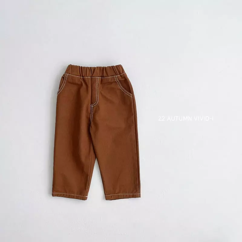 Vivid I - Korean Children Fashion - #magicofchildhood - Stitch Pants - 3