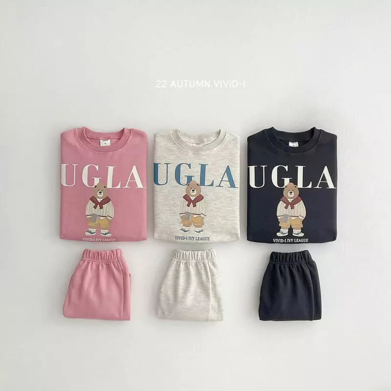Vivid I - Korean Children Fashion - #minifashionista - UG Top Bottom Set - 6