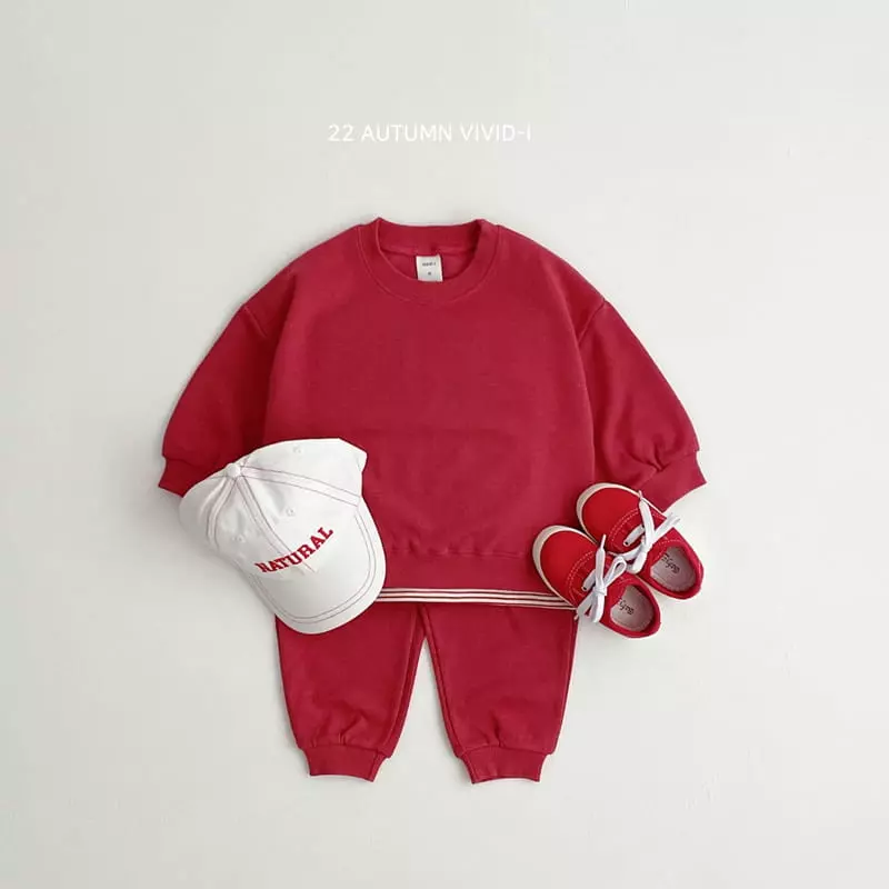 Vivid I - Korean Children Fashion - #minifashionista - 22 Fall Vivid Top Bottom Set - 5