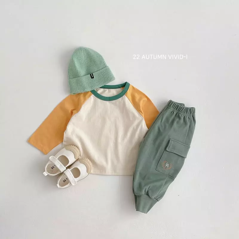 Vivid I - Korean Children Fashion - #minifashionista - 22 vivid Raglan Tee - 10