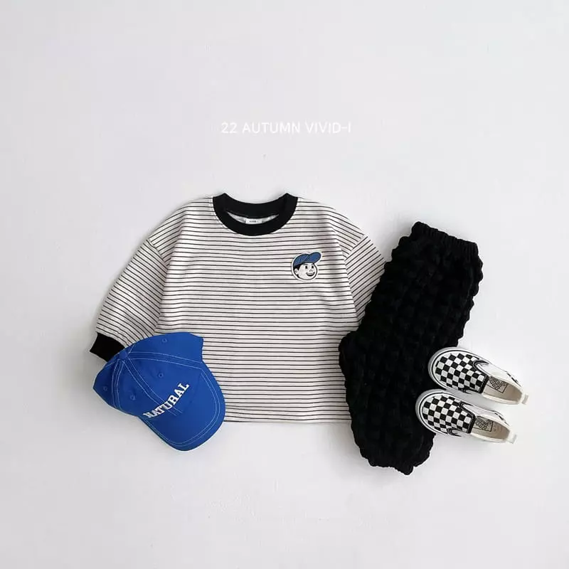 Vivid I - Korean Children Fashion - #minifashionista - Wapen Stripes Sweatshirtt - 9