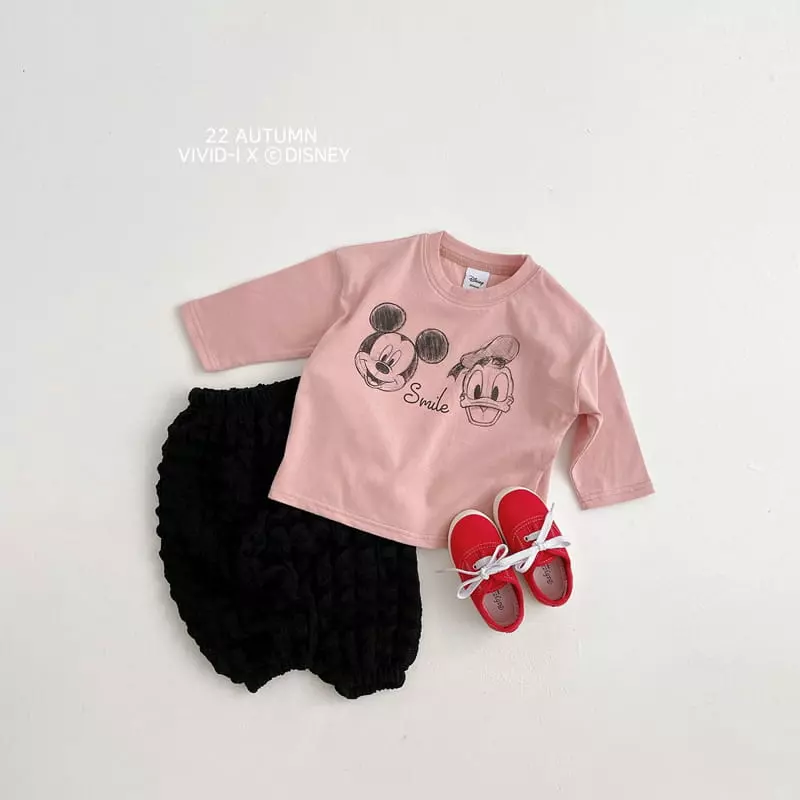 Vivid I - Korean Children Fashion - #minifashionista - 22 Disney Skech Tee - 11