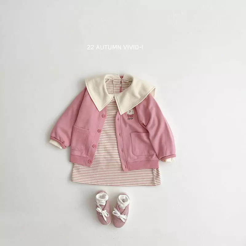 Vivid I - Korean Children Fashion - #prettylittlegirls - Collar One-piece - 6