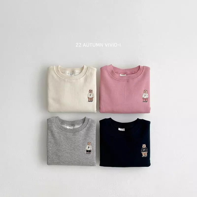 Vivid I - Korean Children Fashion - #prettylittlegirls - Small Bear Sweatshirt