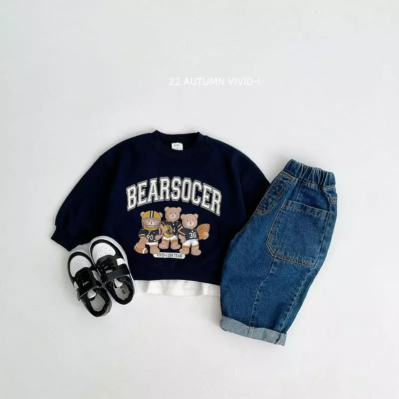 Vivid I - Korean Children Fashion - #stylishchildhood - Ruby Team Top Bottom Set - 11