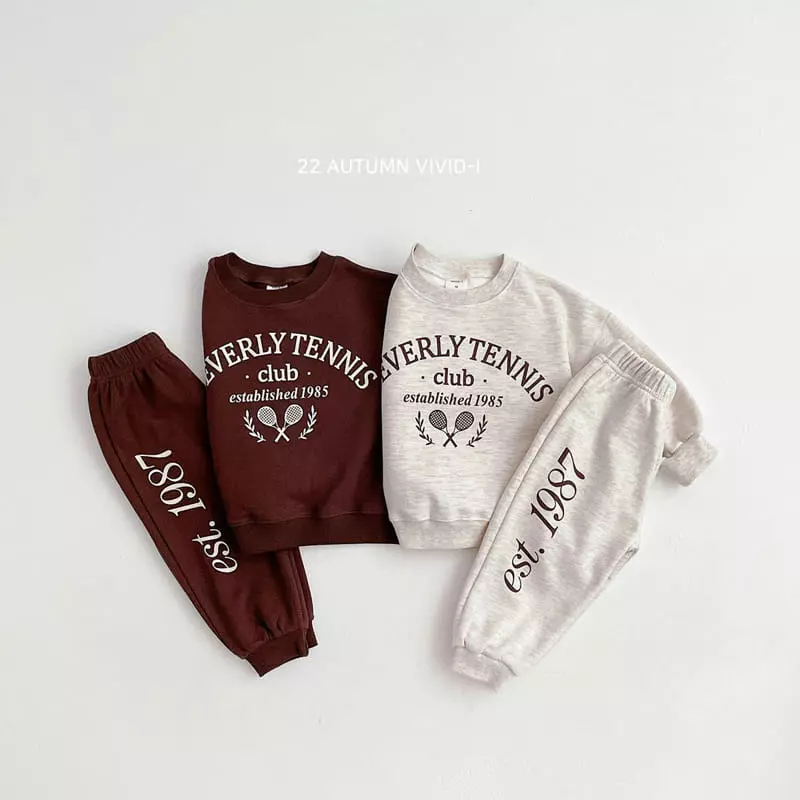 Vivid I - Korean Children Fashion - #stylishchildhood - Tennis Top Bottom Set - 2