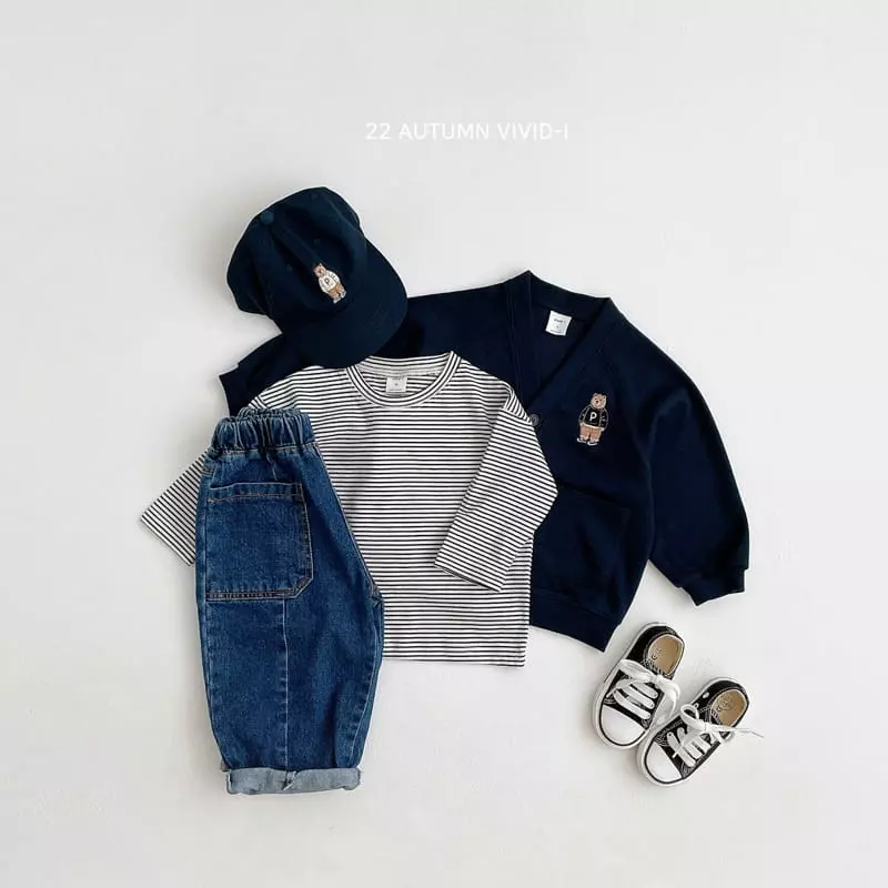 Vivid I - Korean Children Fashion - #stylishchildhood - Pocket Slit Jeans - 9