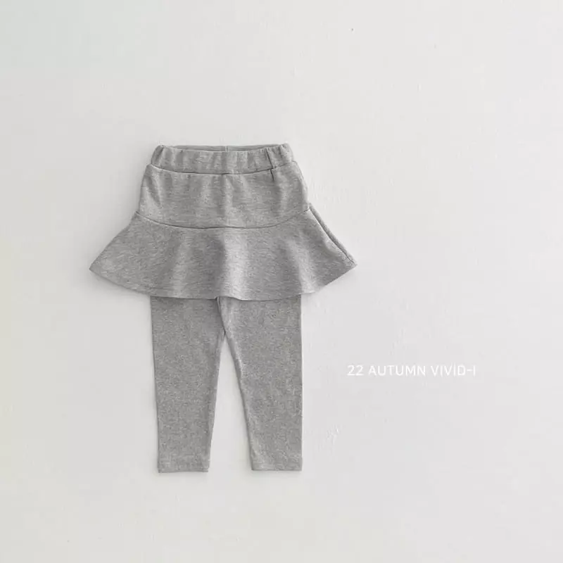 Vivid I - Korean Children Fashion - #toddlerclothing - Fall Skirt Leggings - 4