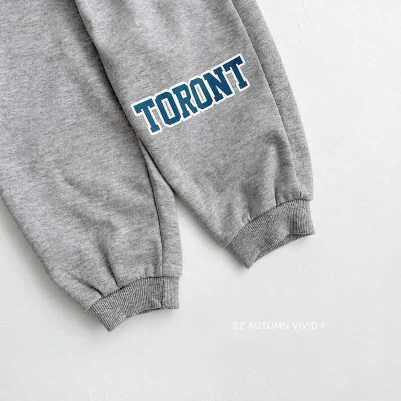 Vivid I - Korean Children Fashion - #todddlerfashion - City Bear Top Bottom Set - 10