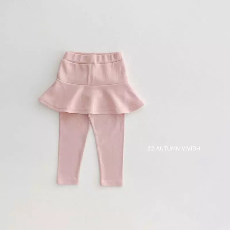 Vivid I - Korean Children Fashion - #todddlerfashion - Fall Skirt Leggings - 2