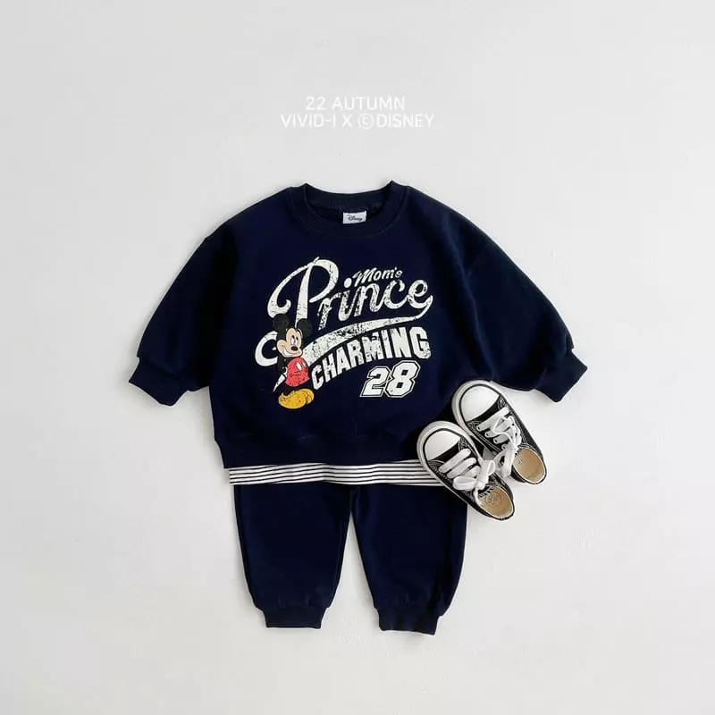 Vivid I - Korean Children Fashion - #toddlerclothing - Disney Vintage Top Bottom Set - 5