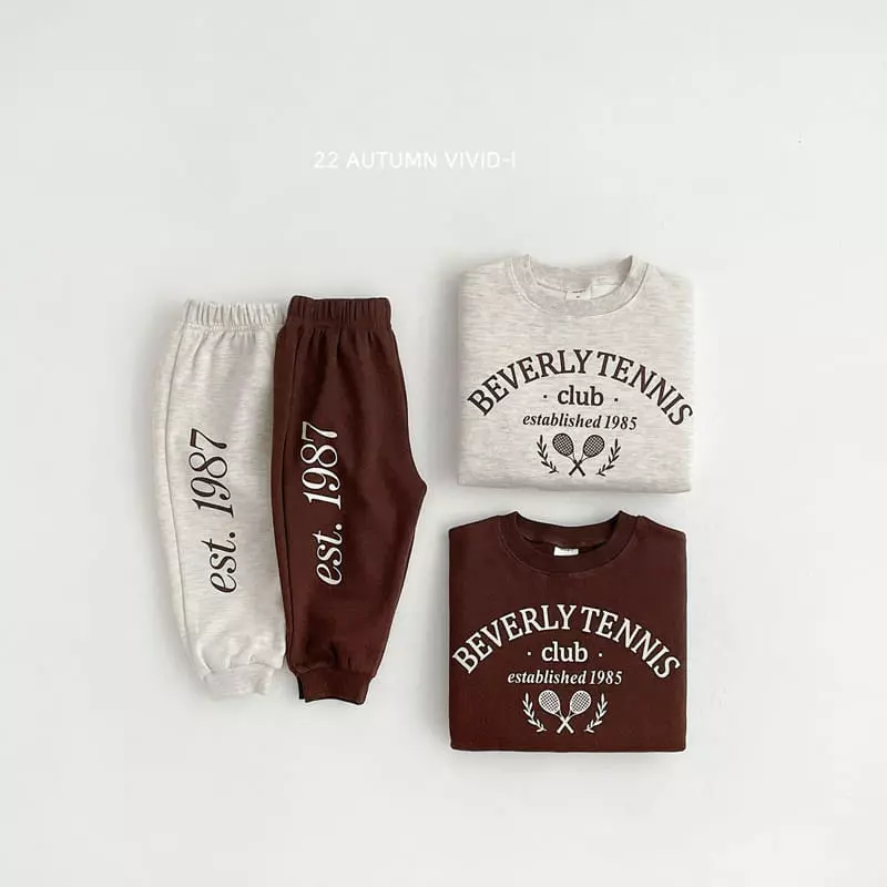 Vivid I - Korean Children Fashion - #toddlerclothing - Tennis Top Bottom Set