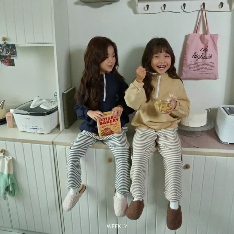 Weekly - Korean Children Fashion - #Kfashion4kids - Dailt Stripes Pants - 6