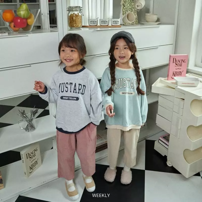 Weekly - Korean Children Fashion - #childofig - Color Sweatshirt - 7