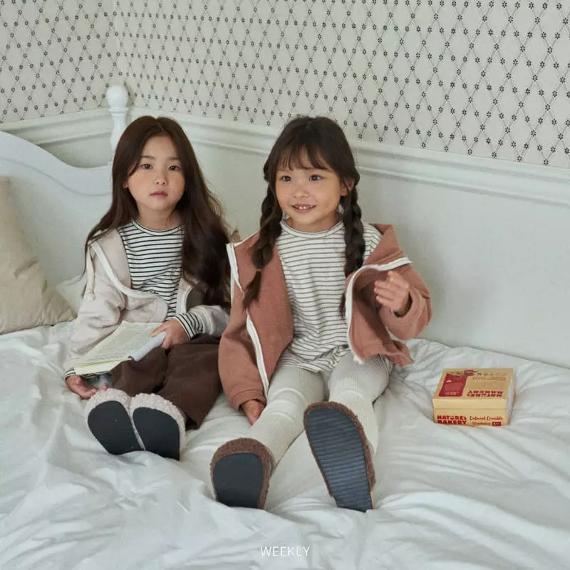 Weekly - Korean Children Fashion - #childofig - Layered Stripes Tee - 3