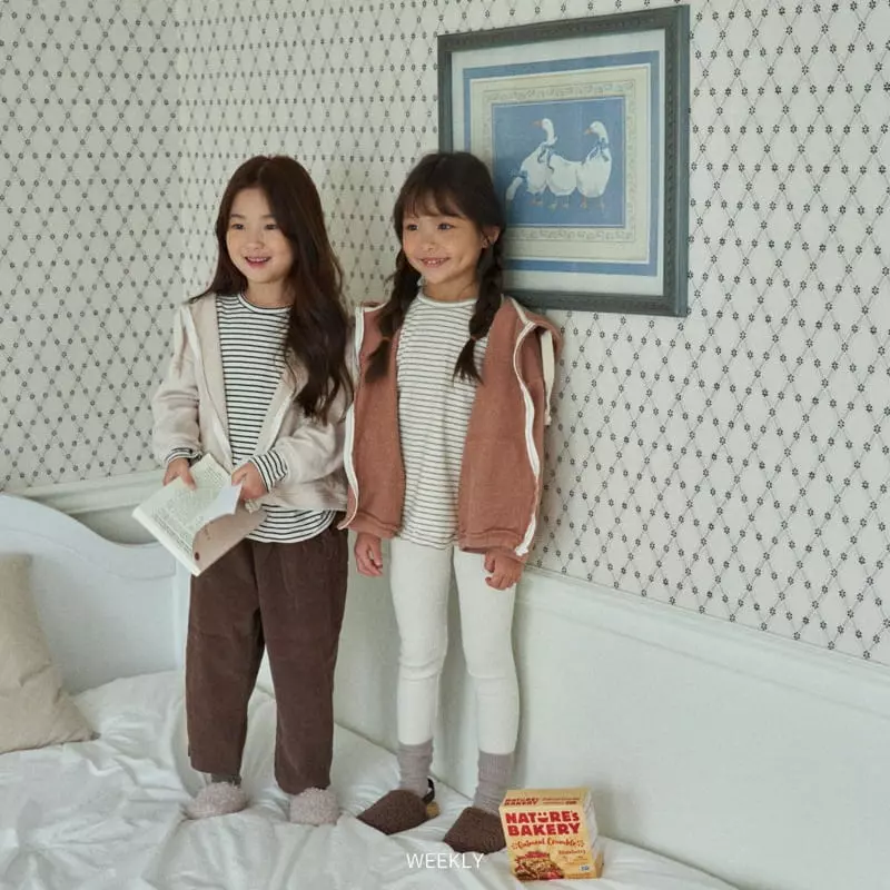 Weekly - Korean Children Fashion - #childofig - Layered Stripes Tee - 4