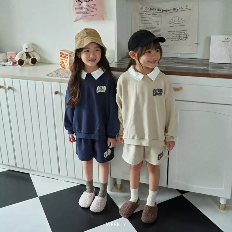 Weekly - Korean Children Fashion - #childofig - Shorts Top Bottom Set - 12