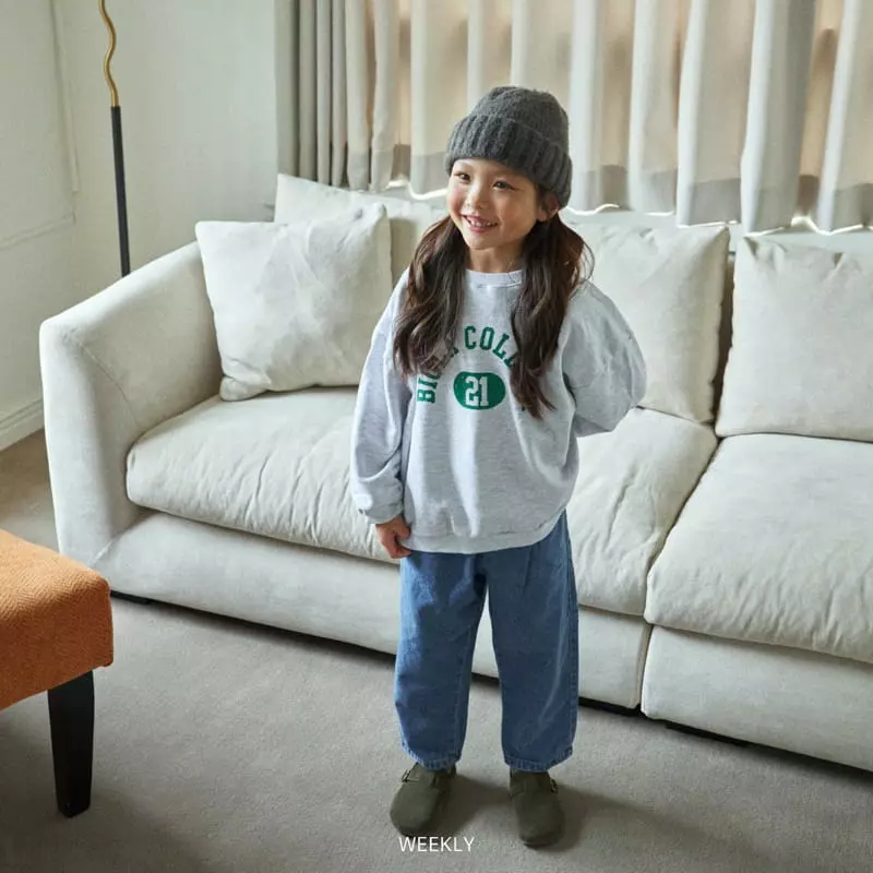 Weekly - Korean Children Fashion - #childrensboutique - College Sweatshirt - 11