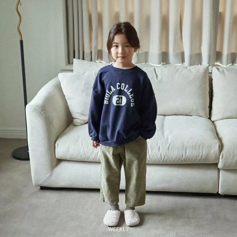 Weekly - Korean Children Fashion - #designkidswear - College Sweatshirt - 12