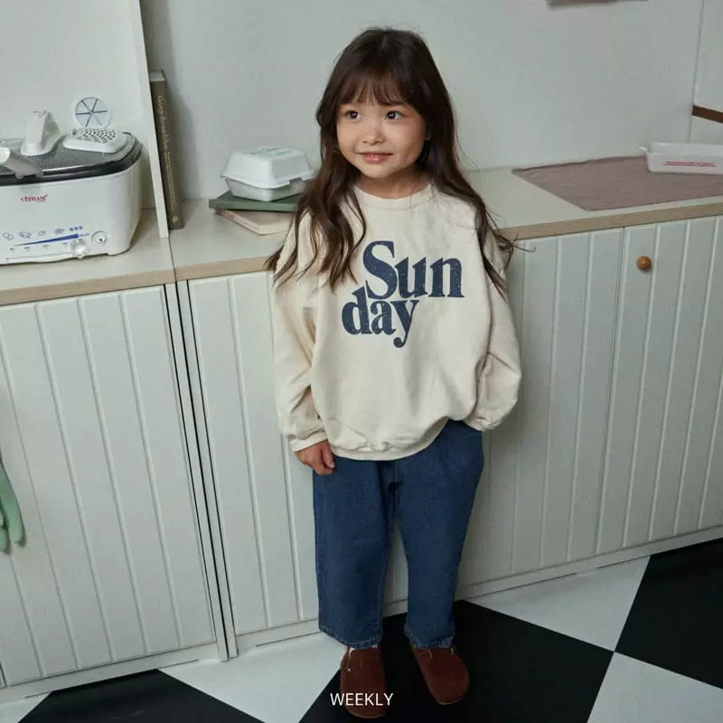 Weekly - Korean Children Fashion - #designkidswear - Sunday Sweatshirt - 11