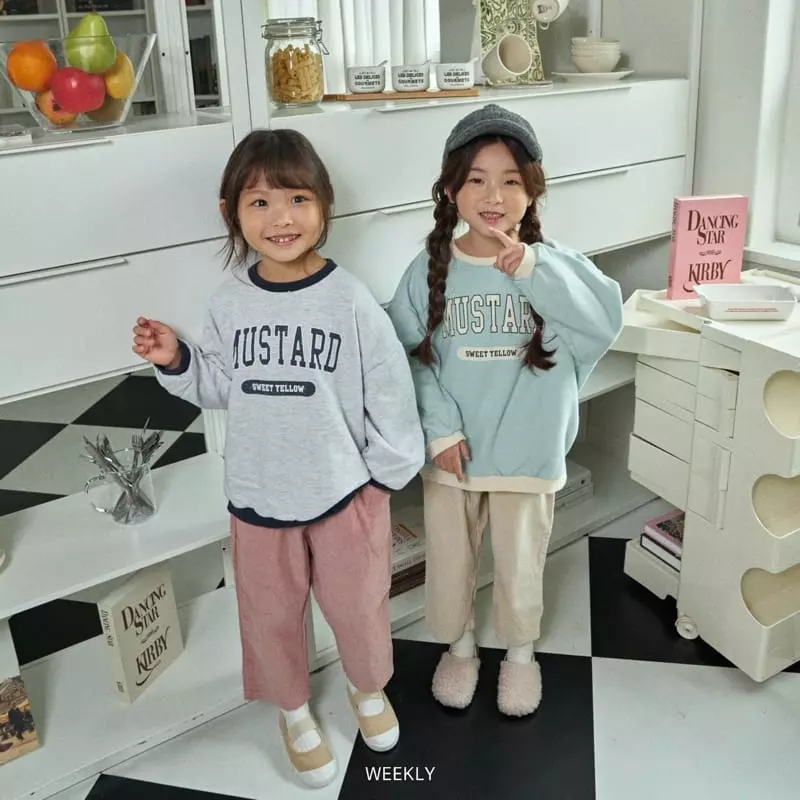 Weekly - Korean Children Fashion - #designkidswear - Color Sweatshirt - 10