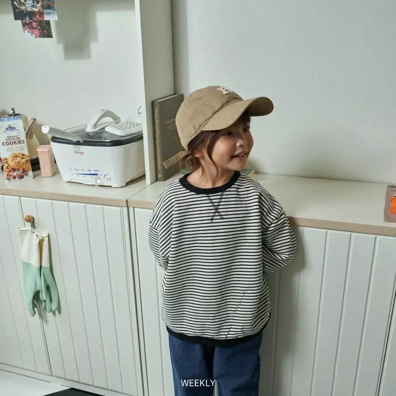 Weekly - Korean Children Fashion - #discoveringself - Stripes Sweatshirt - 10