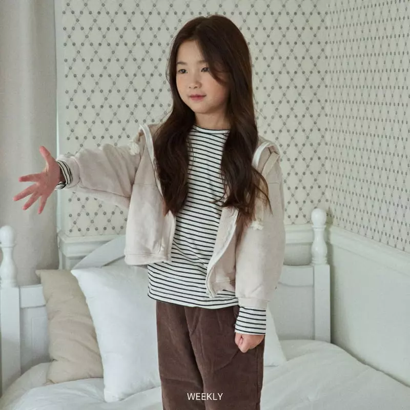 Weekly - Korean Children Fashion - #discoveringself - Layered Stripes Tee - 7
