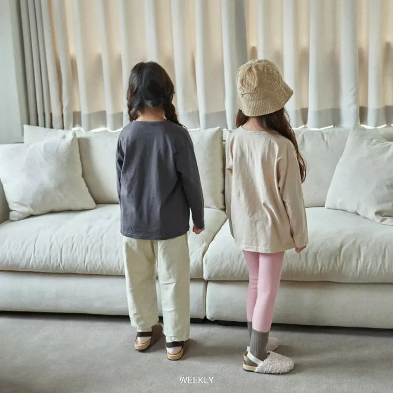 Weekly - Korean Children Fashion - #fashionkids - Paul Piping Tee - 9