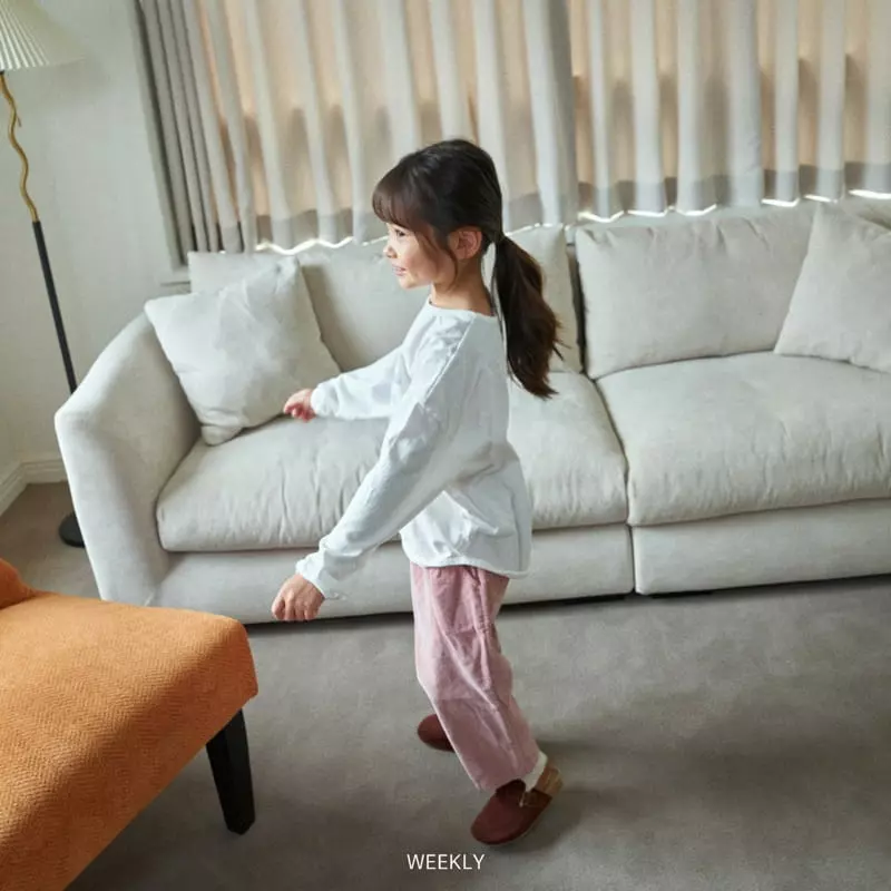 Weekly - Korean Children Fashion - #kidzfashiontrend - Lettering Piping Tee - 10