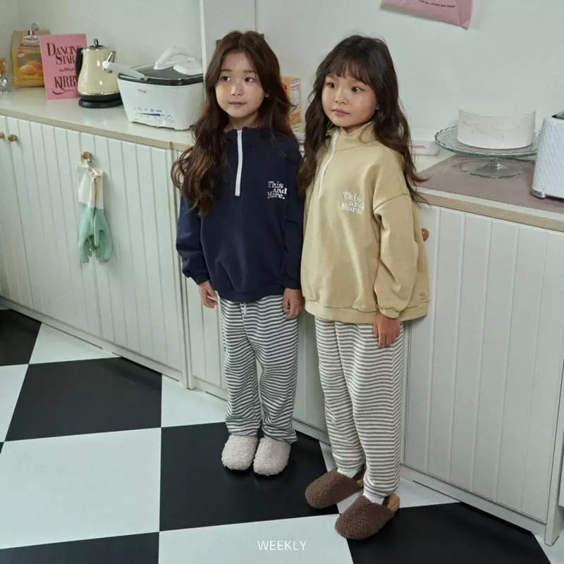 Weekly - Korean Children Fashion - #kidzfashiontrend - Dailt Stripes Pants - 5