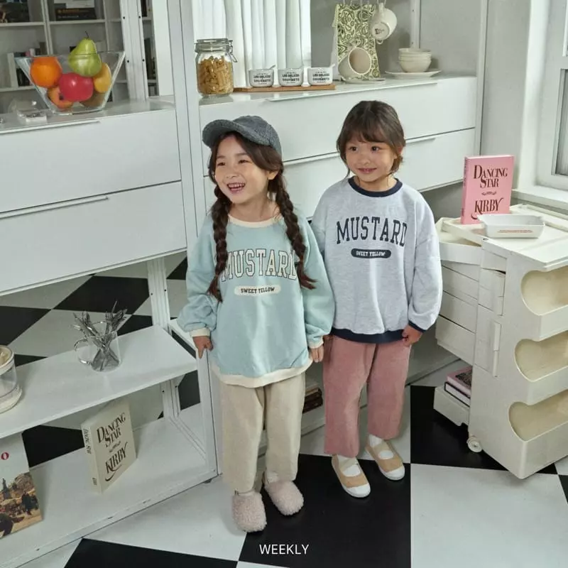 Weekly - Korean Children Fashion - #littlefashionista - Color Sweatshirt - 3