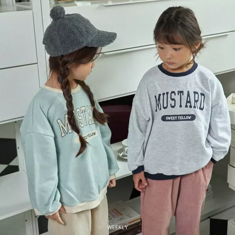 Weekly - Korean Children Fashion - #littlefashionista - Color Sweatshirt - 4
