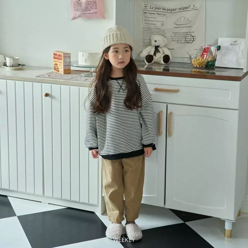 Weekly - Korean Children Fashion - #magicofchildhood - Stripes Sweatshirt - 3