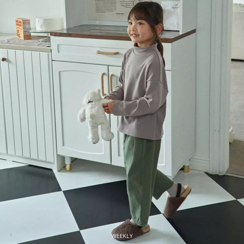 Weekly - Korean Children Fashion - #magicofchildhood - Moi Half Turtleneck Tee - 12