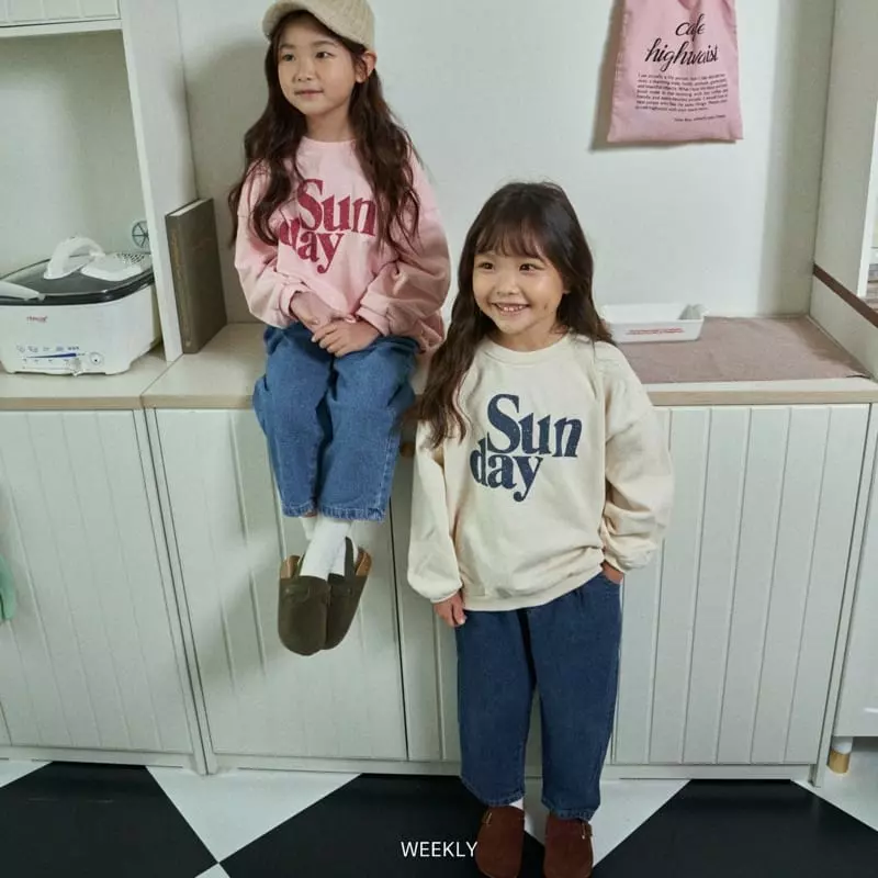 Weekly - Korean Children Fashion - #minifashionista - Sunday Sweatshirt - 6