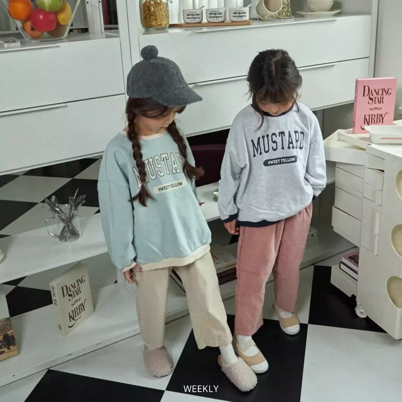 Weekly - Korean Children Fashion - #minifashionista - Color Sweatshirt - 5