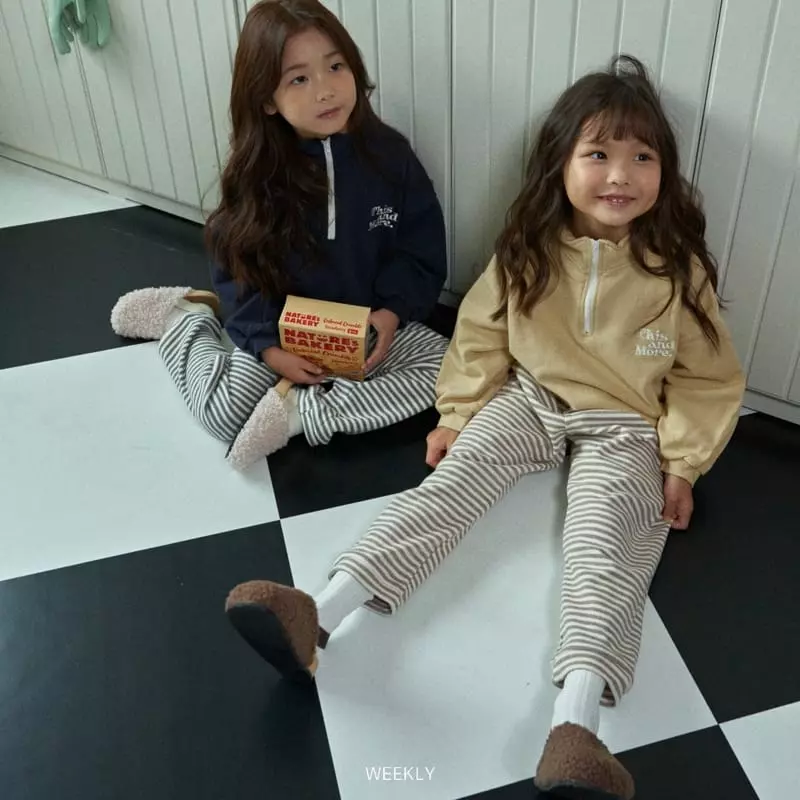 Weekly - Korean Children Fashion - #prettylittlegirls - Dailt Stripes Pants - 10