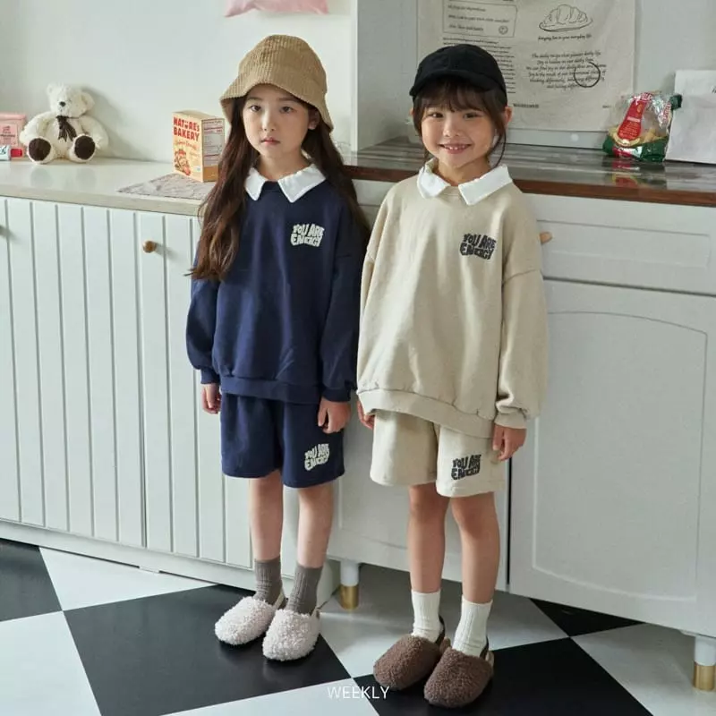 Weekly - Korean Children Fashion - #prettylittlegirls - Shorts Top Bottom Set - 8