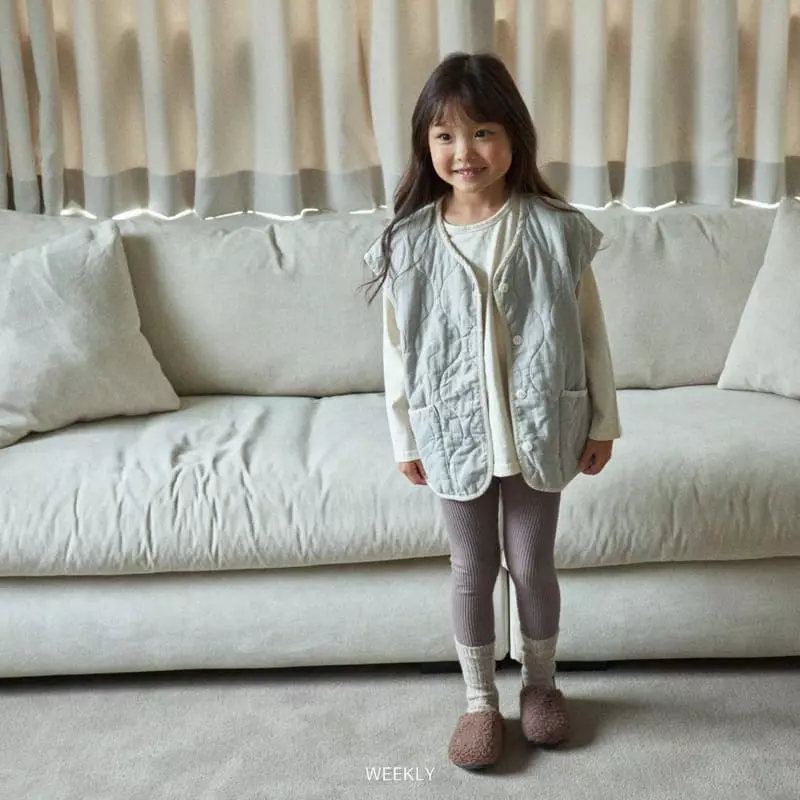 Weekly - Korean Children Fashion - #stylishchildhood - Paul Rib Leggings - 12