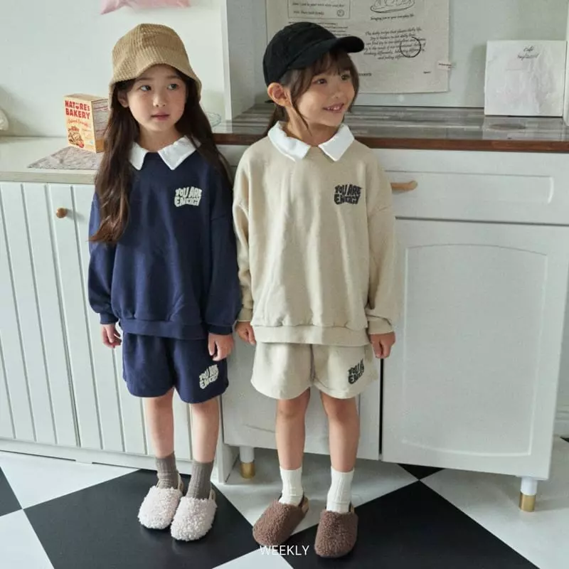 Weekly - Korean Children Fashion - #stylishchildhood - Shorts Top Bottom Set - 11