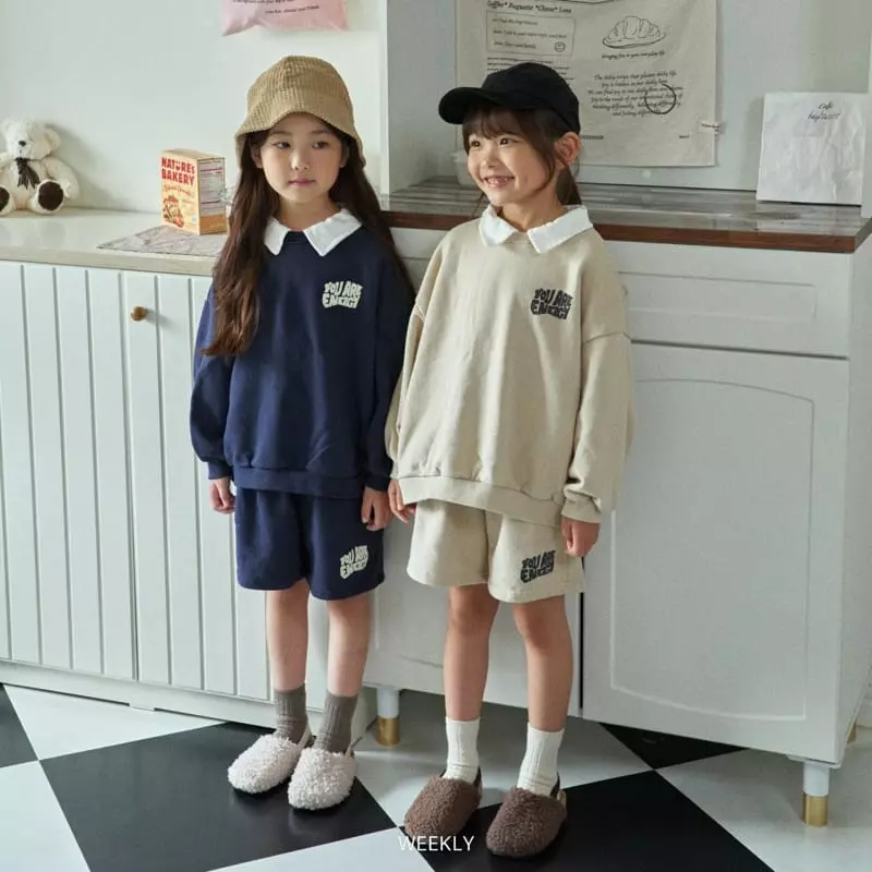 Weekly - Korean Children Fashion - #todddlerfashion - Shorts Top Bottom Set - 9