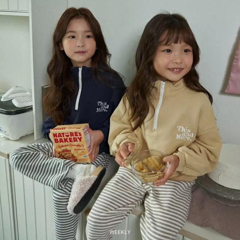 Weekly - Korean Children Fashion - #toddlerclothing - Dailt Stripes Pants - 12