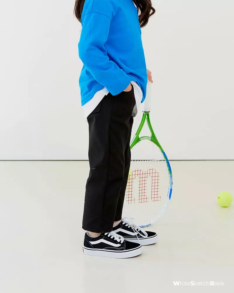 Whitesketchbook - Korean Children Fashion - #Kfashion4kids - Cotton Span Straight Pants - 8