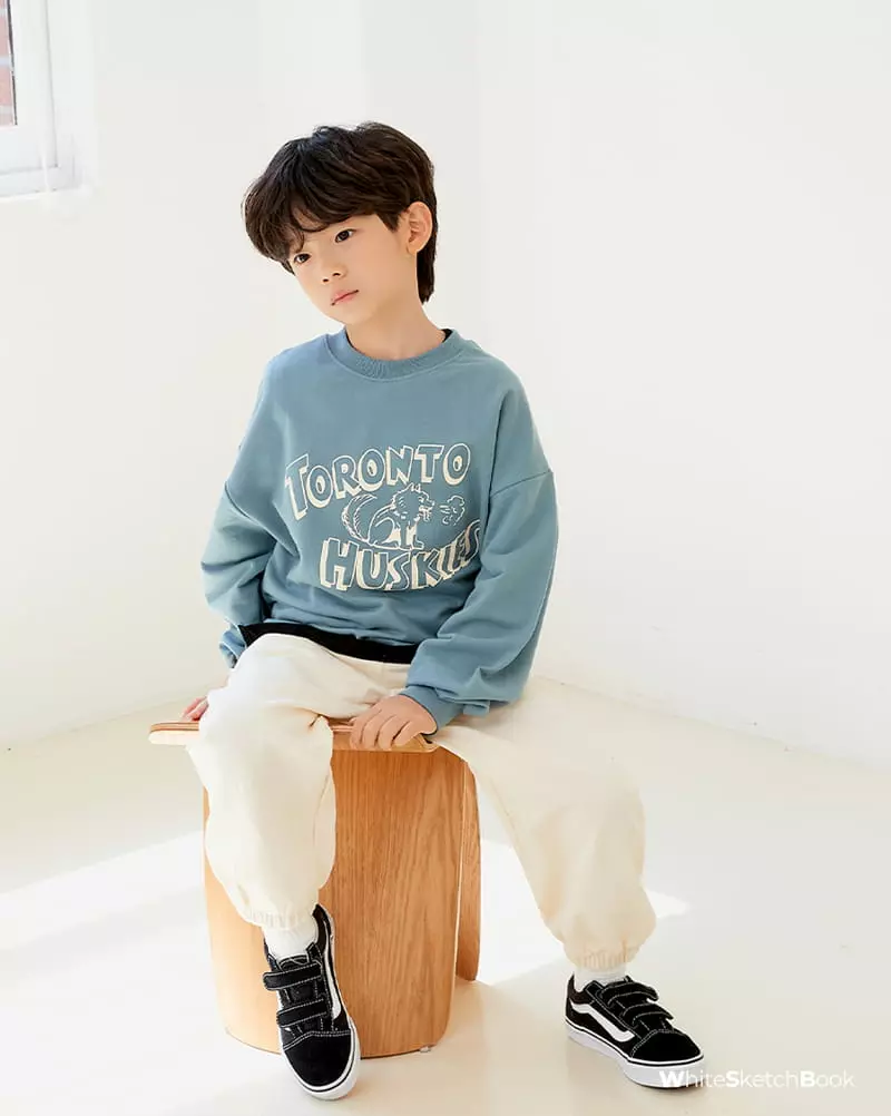 Whitesketchbook - Korean Children Fashion - #Kfashion4kids - Coverstitch Paint Pants - 7